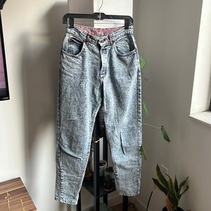 Unique vintage acid wash Lee jeans